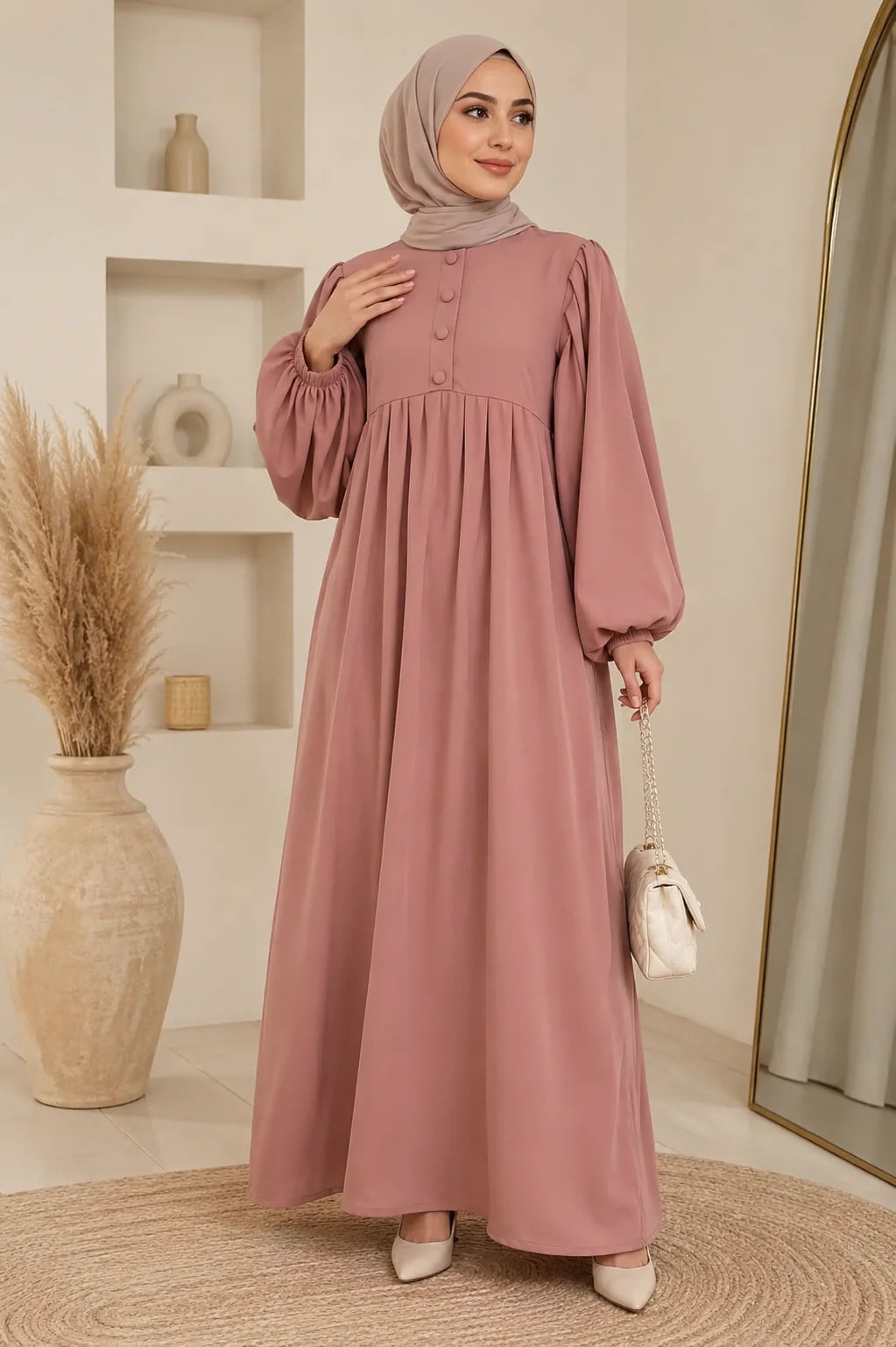 Mauve Whisper Abaya
