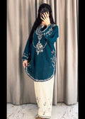 Premium Heavy Embroidered Shamoze Silk 2-Piece Suit