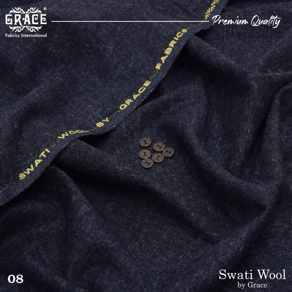 Luxury Men's Swati Wool Unstitched Winter Suit Fabric