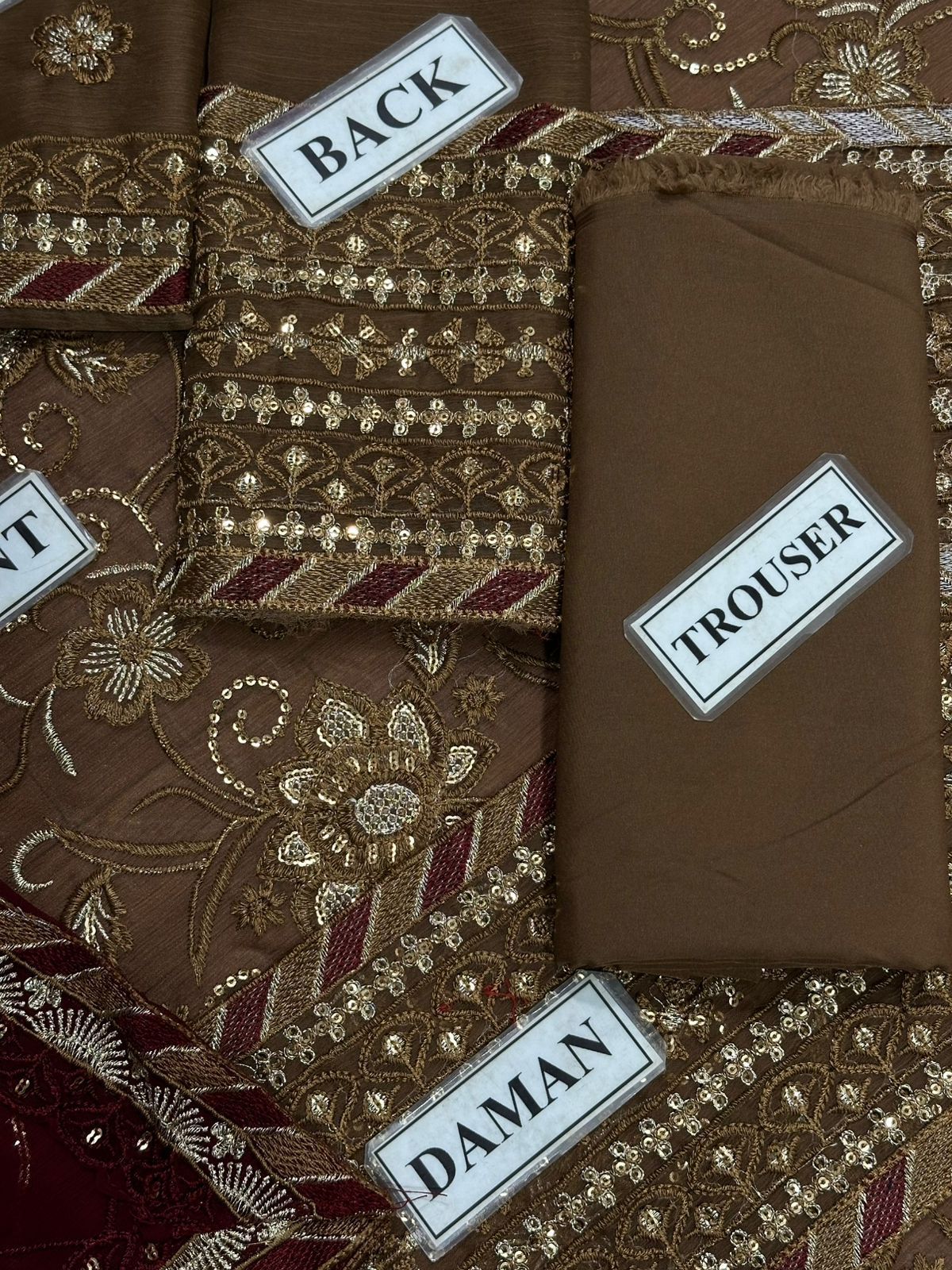 Unstitched Luxury Chiffon 3-Piece Suit with Malai Trouser