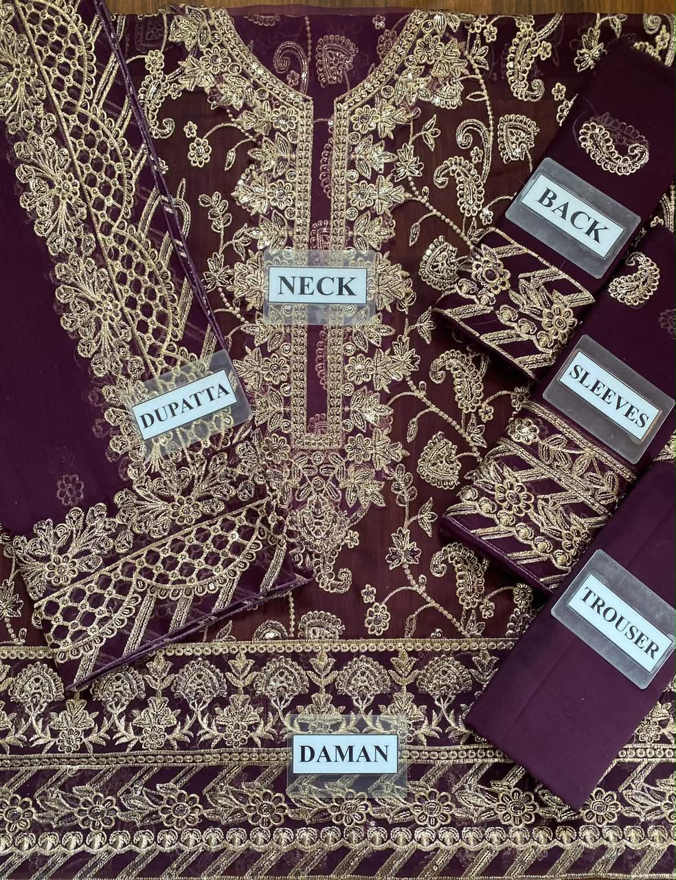Unstitched Luxury Chiffon 3-Piece Suit with Malai Trouser By Asim Jofa
