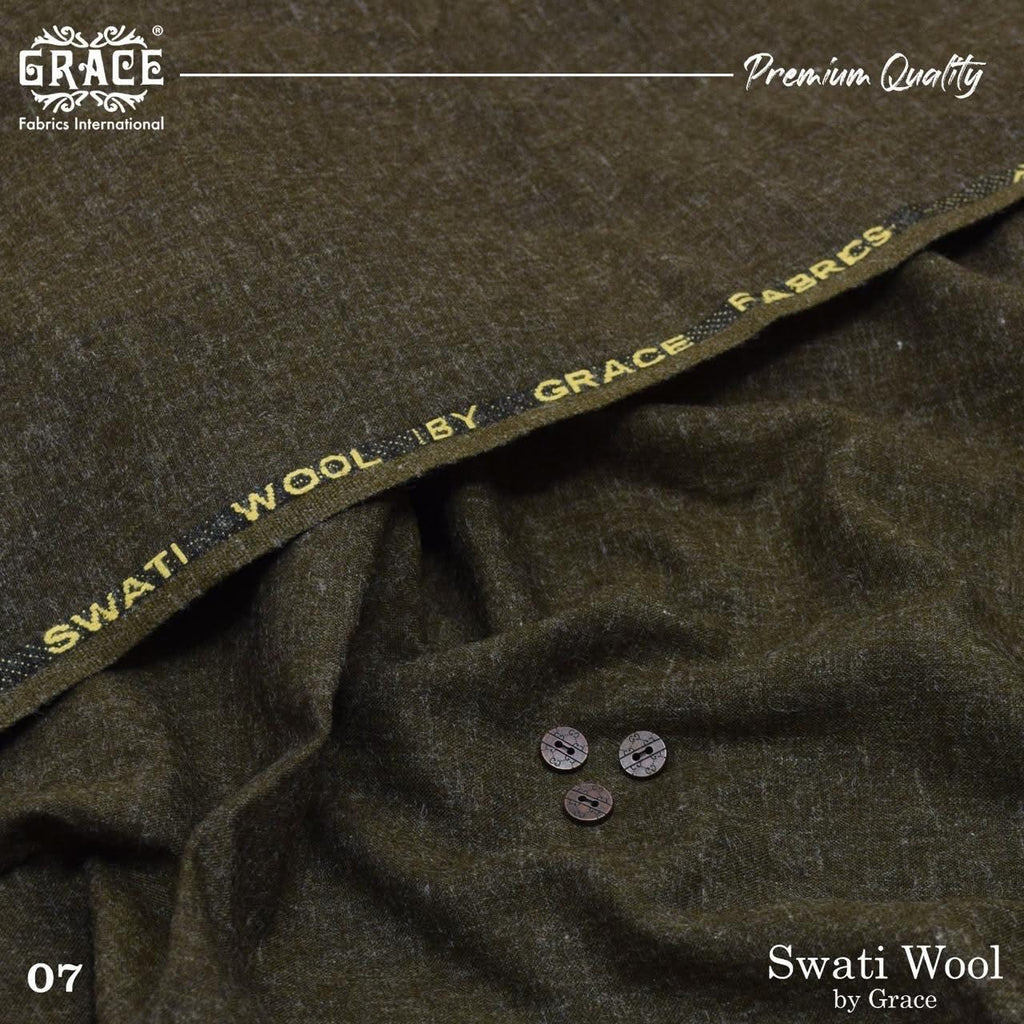 Luxury Men's Swati Wool Unstitched Winter Suit Fabric