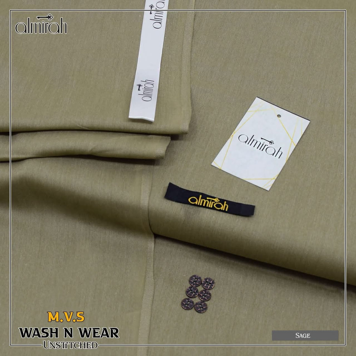 Men's Luxury Semi Wool Wash & Wear Unstitched By ALMIRAH