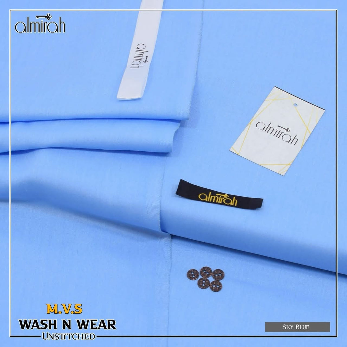 Men's Luxury Semi Wool Wash & Wear Unstitched By ALMIRAH