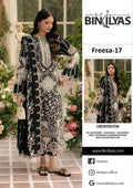 Luxury Cross-Stitch Embroidered Chiffon 3-Piece Suit