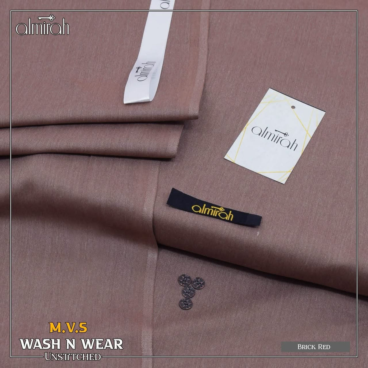 Men's Luxury Semi Wool Wash & Wear Unstitched By ALMIRAH