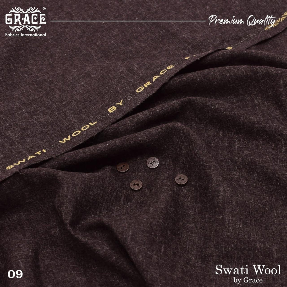 Luxury Men's Swati Wool Unstitched Winter Suit Fabric