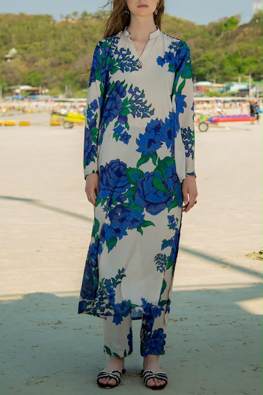 Elegant Printed Premium Grip 2-Piece Co-Ord Set (Shirt & Trouser)