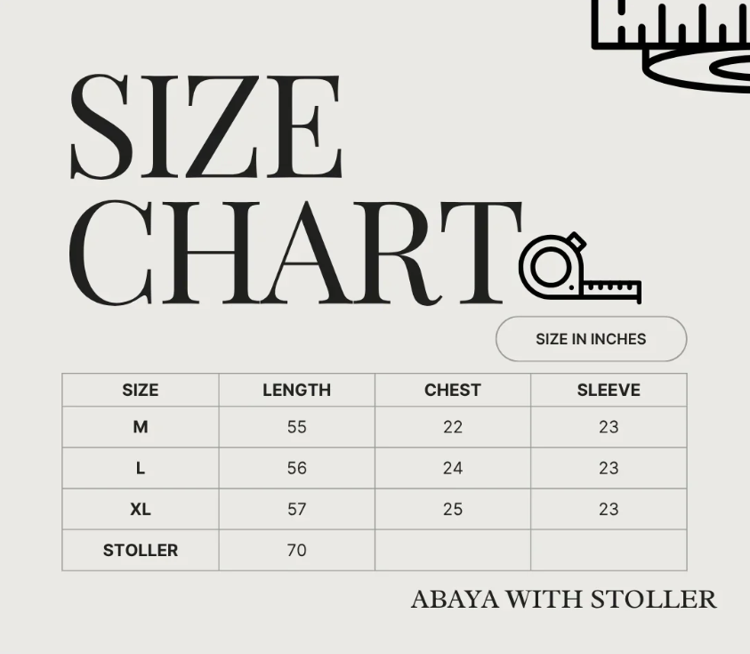 Cocoa Grace Abaya with stoller