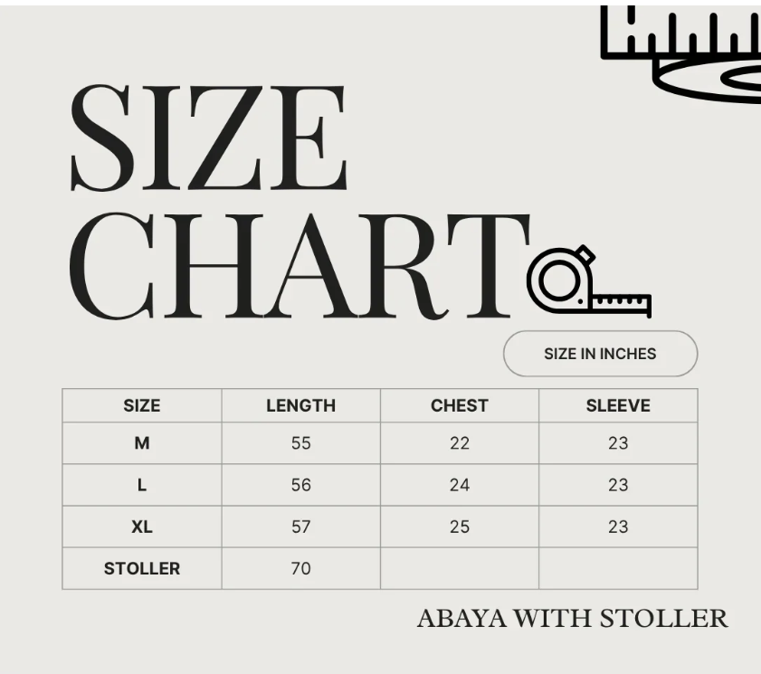 Elysian Abaya With Stoller