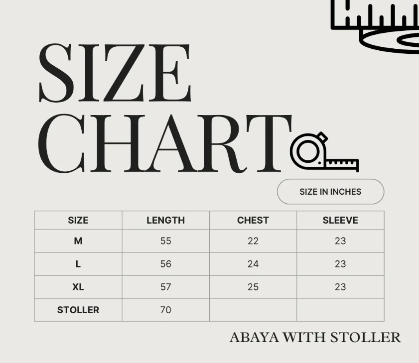 Al-Lamsa Abaya With Stoller