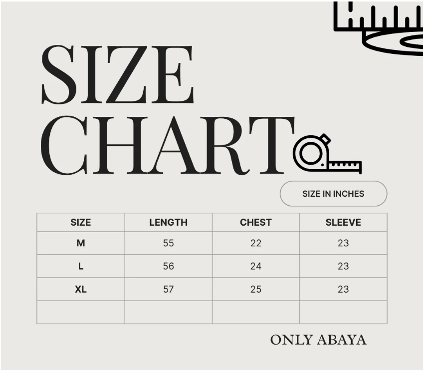 Geometric embroidery abaya