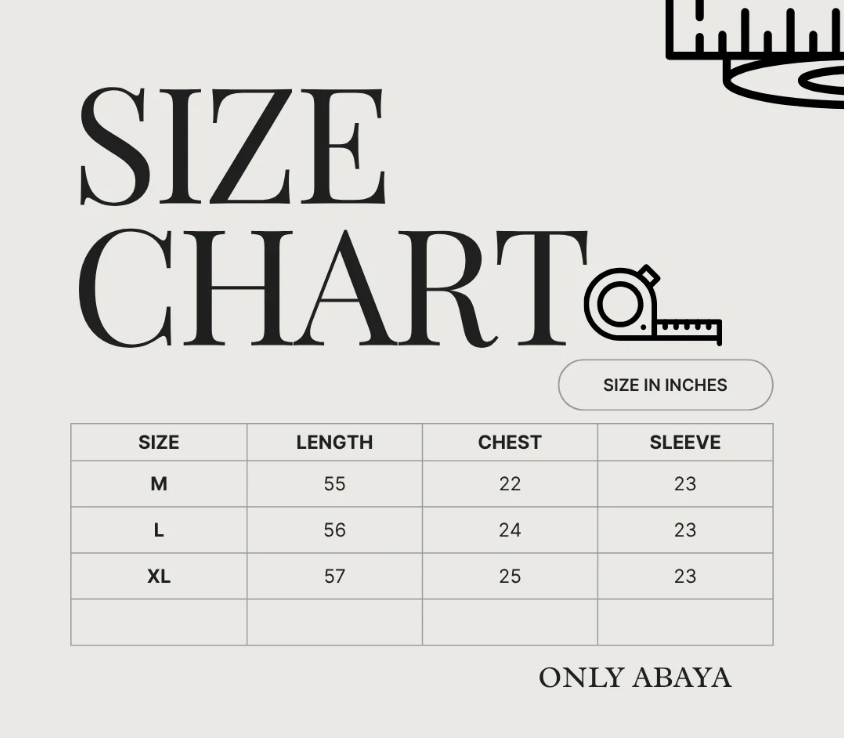 Velour Abaya Only Without Scarf