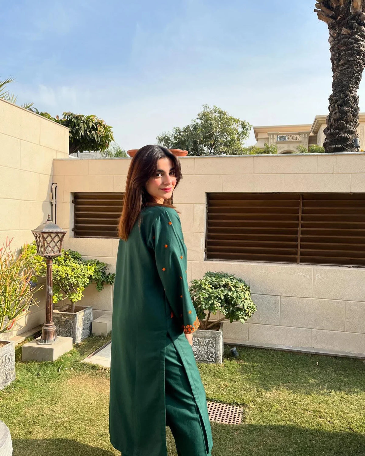 Sage Embroided 2-Piece