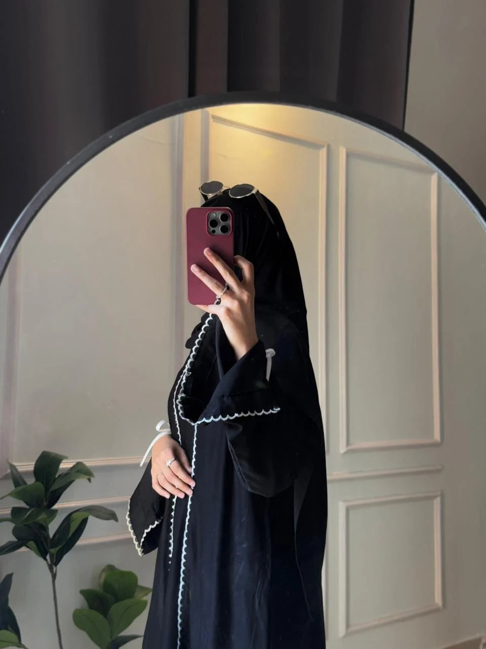 Luna Ribbon Abaya With Stoller