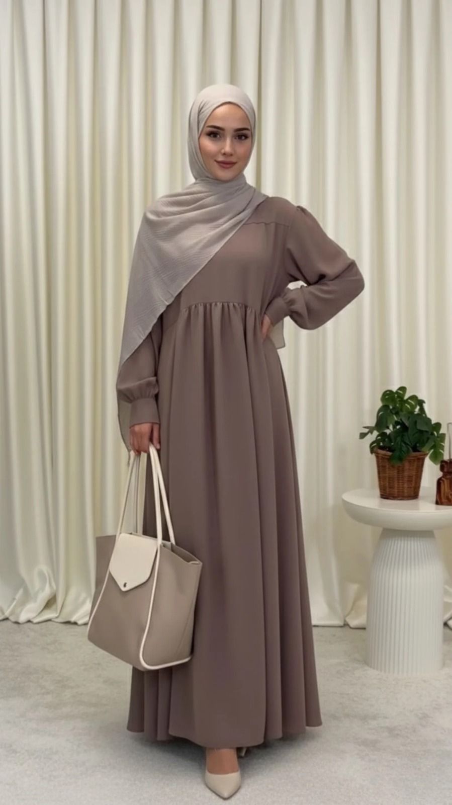 Velour Abaya Only Without Scarf