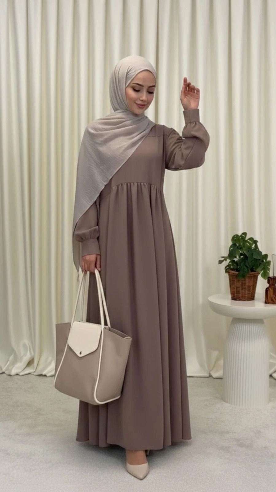 Velour Abaya Only Without Scarf