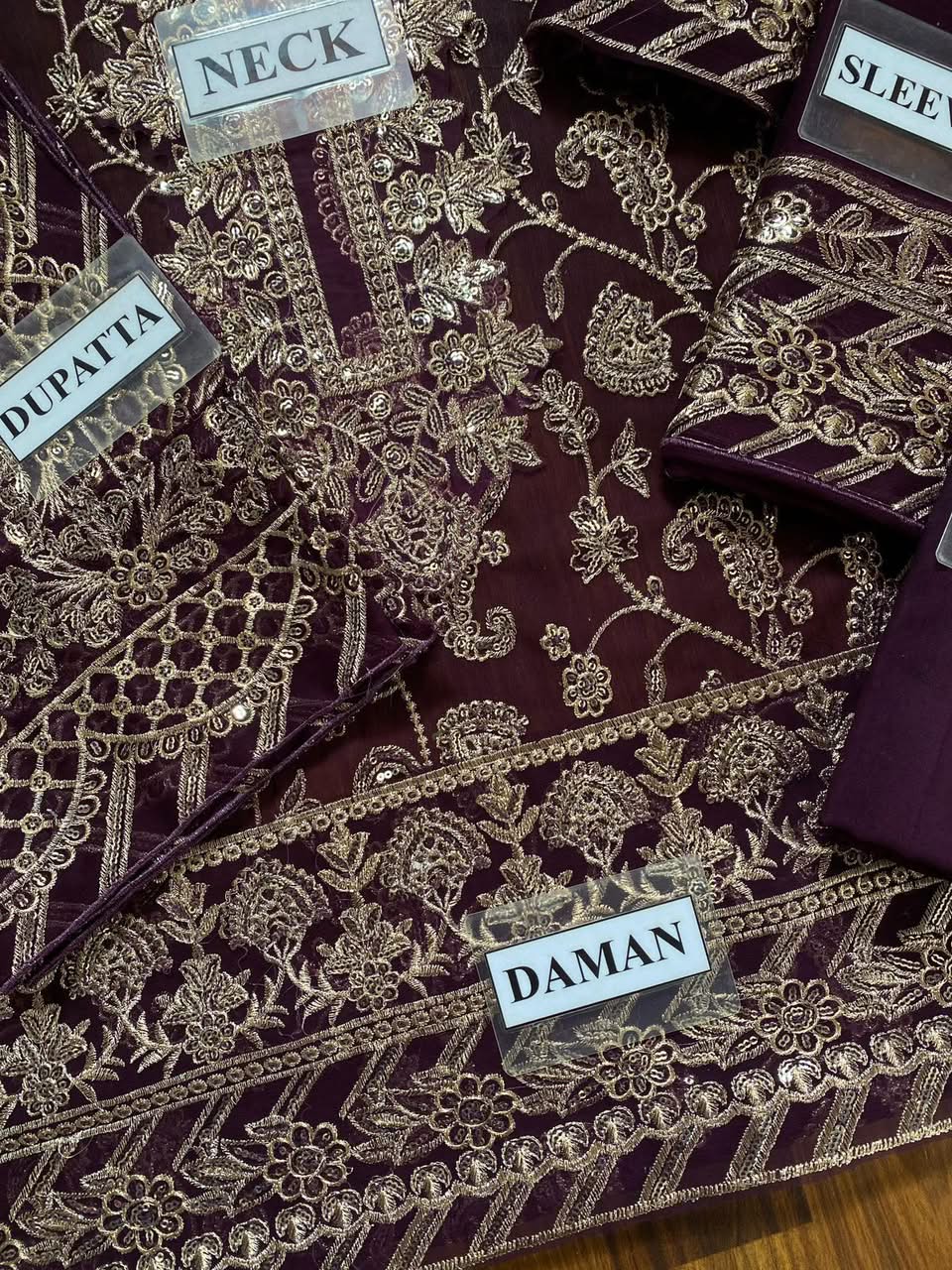 Unstitched Luxury Chiffon 3-Piece Suit with Malai Trouser By Asim Jofa
