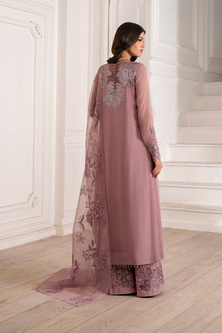 Luxury Heavy Embroidered Chiffon 3-Piece Suit with Adda Work & Organza Dupatta