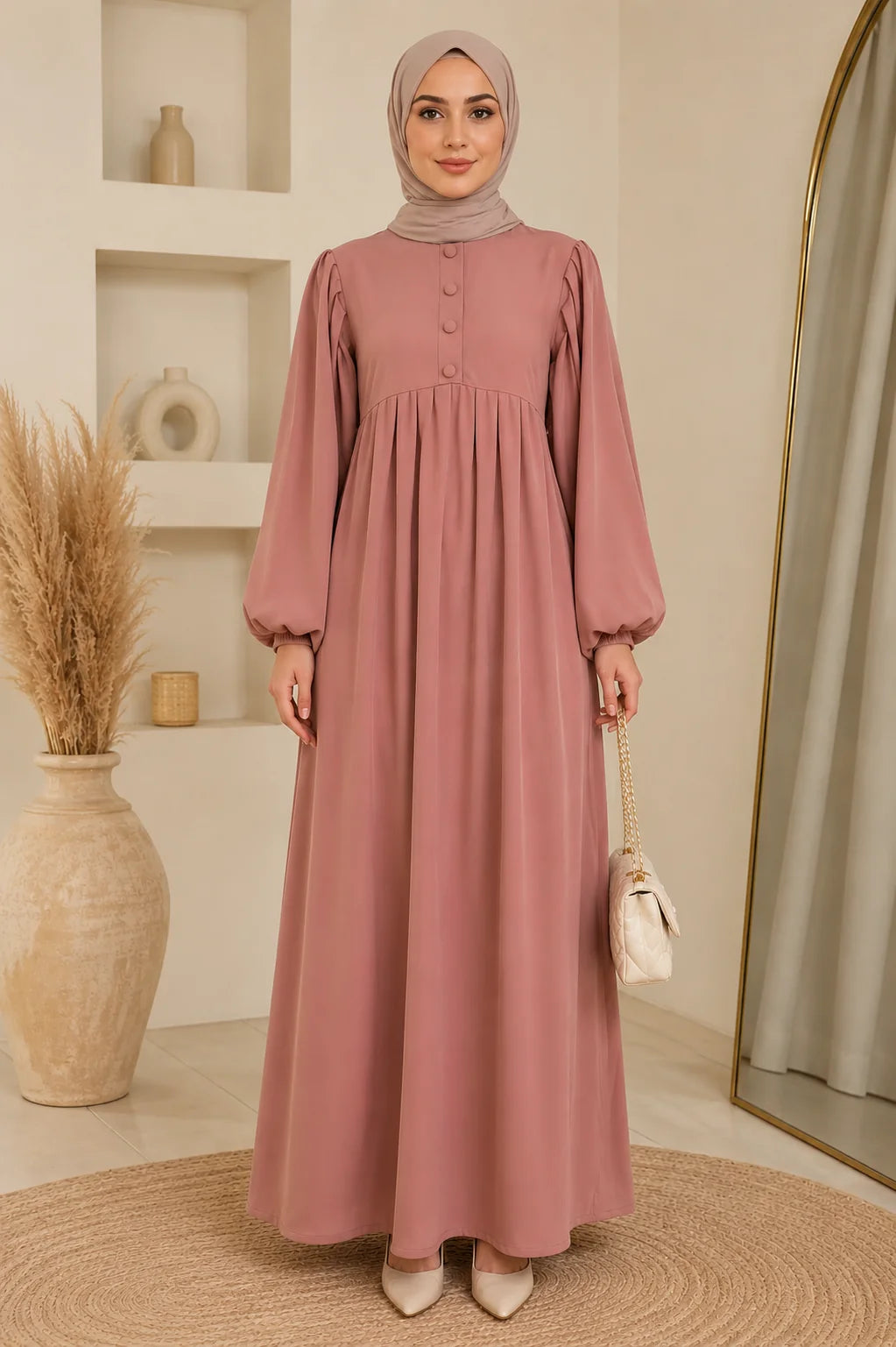 Mauve Whisper Abaya