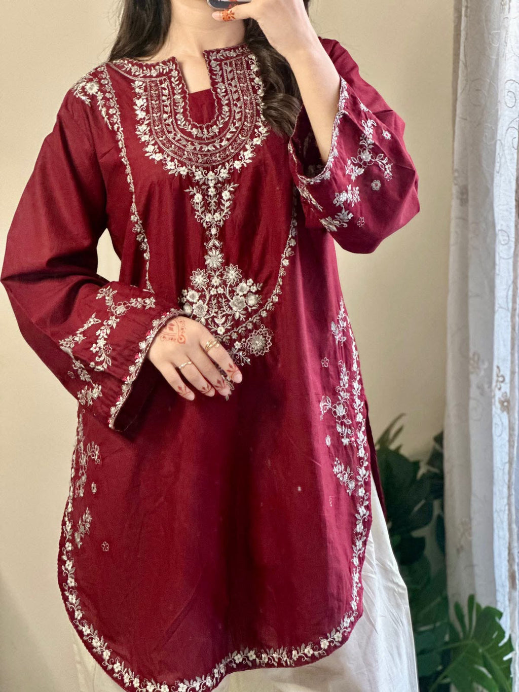 Premium Heavy Embroidered Shamoze Silk 2-Piece Suit