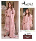 Premium Heavy Chikankari Embroidered Winter Dhanak 3-Piece Suit with Cutwork Shawl