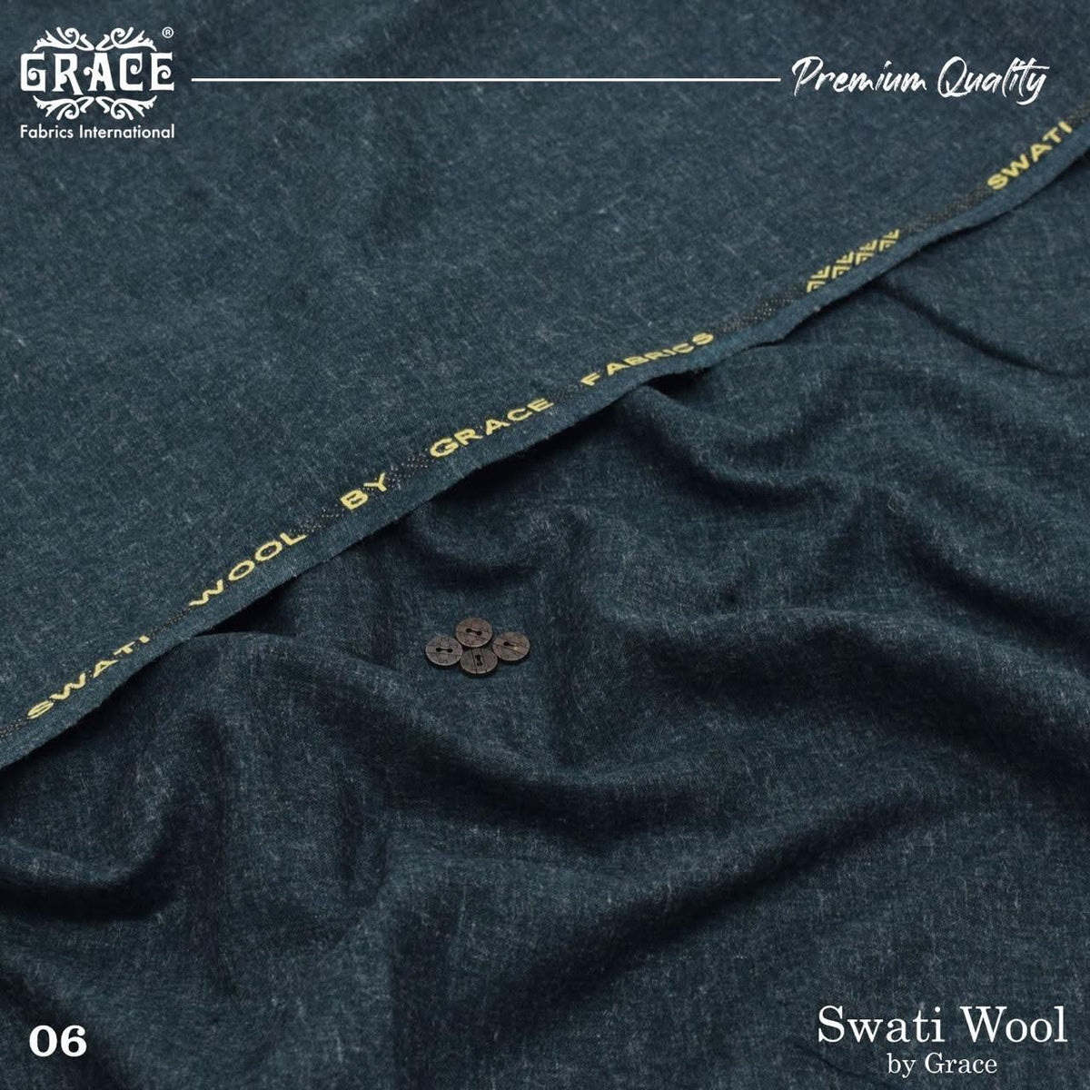 Luxury Men's Swati Wool Unstitched Winter Suit Fabric