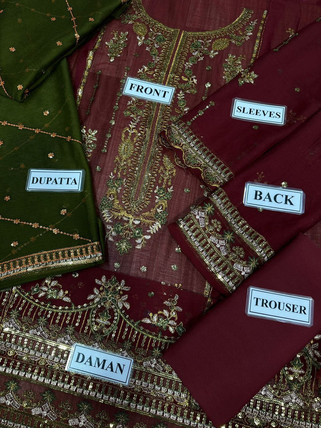 Unstitched Luxury Chiffon 3-Piece Suit with Malai Trouser By Asim Jofa