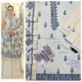 Premium Embroidered Airjet Dhanak 3-Piece Suit with Heavy Embroidered Dhanak Shawl