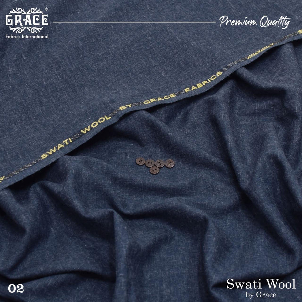 Luxury Men's Swati Wool Unstitched Winter Suit Fabric