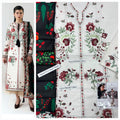 Premium Embroidered Airjet Dhanak 3-Piece Suit with Digital Wool Shawl