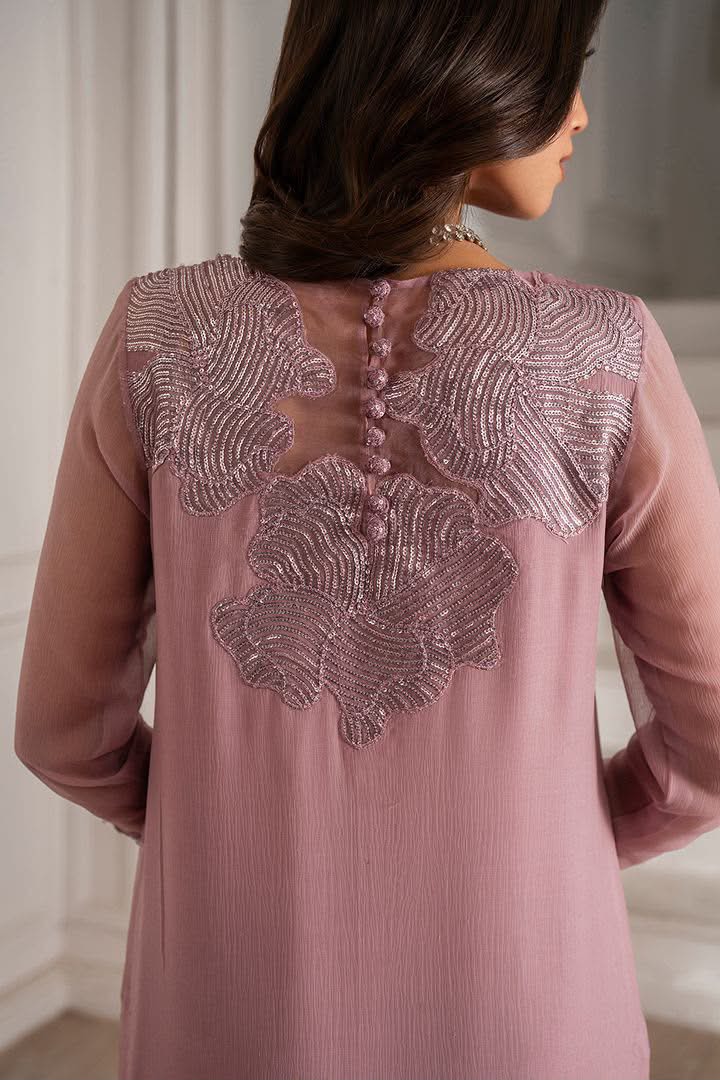 Luxury Heavy Embroidered Chiffon 3-Piece Suit with Adda Work & Organza Dupatta